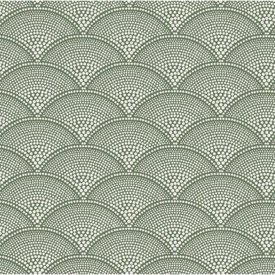 F111/8029-CS FEATHER FAN WOVEN CRM ON OLV COLE & SON UPHOLSTERY