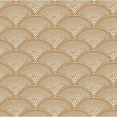 F111/8032-CS FEATHER FAN WOVEN CRM GINGR COLE & SON UPHOLSTERY
