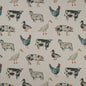 F1169/01-CAC ON THE FARM LINEN CLARKE AND CLARKE Fabrics Drapery Upholstery