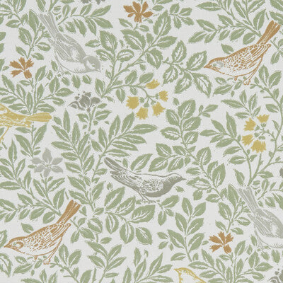 F1184/01-CAC BIRD SONG AUTUMN CLARKE AND CLARKE Fabrics Drapery Upholstery