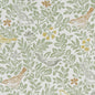 F1184/01-CAC BIRD SONG AUTUMN CLARKE AND CLARKE Fabrics Drapery Upholstery