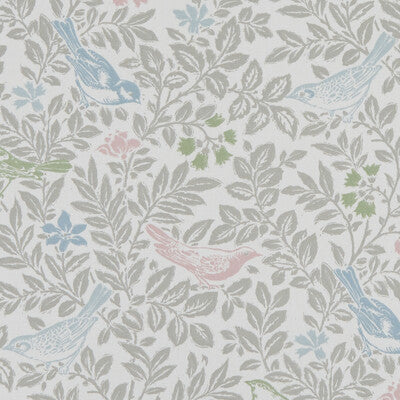 F1184/02-CAC BIRD SONG PASTEL CLARKE AND CLARKE Fabrics Drapery Upholstery