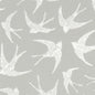F1187/02-CAC FLY AWAY GREY CLARKE AND CLARKE Fabrics Drapery Upholstery