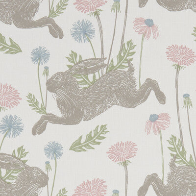 F1190/03-CAC MARCH HARE PASTEL CLARKE AND CLARKE Fabrics Drapery Upholstery