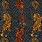 F1213/01-CAC TIGRIS VELVET FLAME CLARKE AND CLARKE Fabrics Drapery Upholstery
