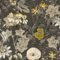 F1304/01-CAC PASSIFLORA CHARCOAL CLARKE AND CLARKE Fabrics Drapery Upholstery