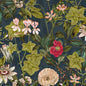 F1304/03-CAC PASSIFLORA MIDNIGHT/SPICE CLARKE AND CLARKE Fabrics Drapery Upholstery