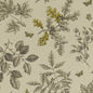 F1329/02-CAC HORTUS CHARCOAL/OCHRE CLARKE AND CLARKE Fabrics Drapery Upholstery
