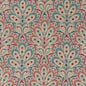 F1332/02-CAC PERSIA DENIM/RASPBERRY CLARKE AND CLARKE Fabrics Drapery Upholstery