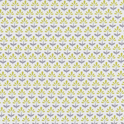 F1373/03-CAC FLEUR CHARTREUSE/CHARCOAL CLARKE AND CLARKE UPHOLSTERY