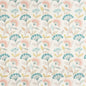 F1462/02-CAC BOHEMIA CORAL/TEAL CLARKE AND CLARKE Fabrics Drapery Upholstery