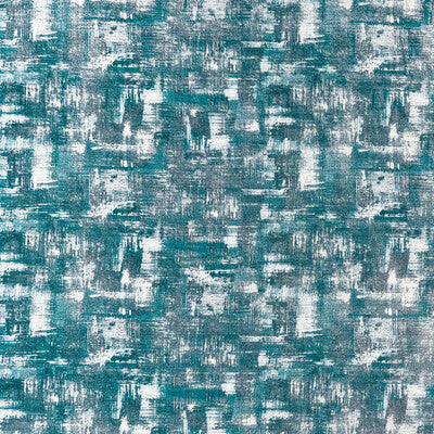 F1472/05-CAC TESSELLATI TEAL/GILVER CLARKE AND CLARKE Fabrics Drapery Upholstery