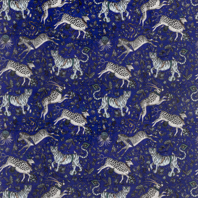 F1479/01-CAC PROTEA VELVET BLUE CLARKE AND CLARKE Fabrics Drapery Upholstery