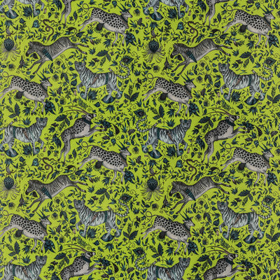 F1479/04-CAC PROTEA VELVET LIME CLARKE AND CLARKE Fabrics Drapery Upholstery