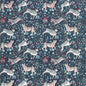 F1479/05-CAC PROTEA VELVET NAVY CLARKE AND CLARKE Fabrics Drapery Upholstery