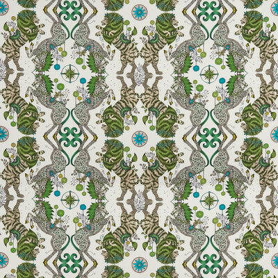 F1482/02-CAC CASPIAN SATIN LIME CLARKE AND CLARKE Fabrics Drapery Upholstery