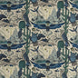 F1489/01-CAC FRONTIER LINEN BLUE CLARKE AND CLARKE Fabrics Drapery Upholstery