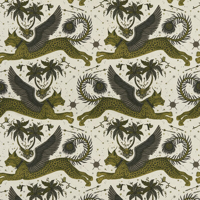 F1492/01-CAC LYNX LINEN GOLD CLARKE AND CLARKE Fabrics Drapery Upholstery