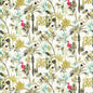 F1518/01-CAC PALM CHARCOAL/CITRON CLARKE AND CLARKE Fabrics Drapery Upholstery