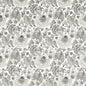 F1542/01-CAC LUCIENNE CHARCOAL/LINEN CLARKE AND CLARKE Fabrics Drapery Upholstery