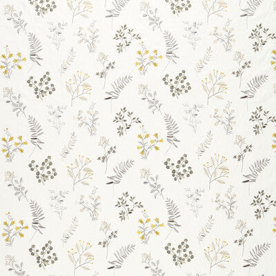 F1554/03-CAC BRIGITTE PEWTER/CHARTREUSE CLARKE AND CLARKE DRAPERY