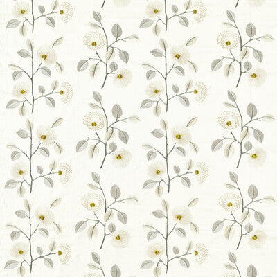 F1555/03-CAC MONIQUE NATURAL/PEWTER CLARKE AND CLARKE DRAPERY