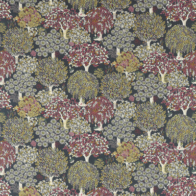 F1563/01-CAC TATTON CHARCOAL CLARKE AND CLARKE Fabrics Drapery Upholstery