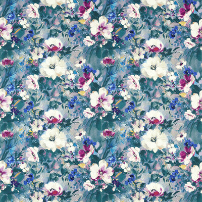 F1574/01-CAC RUGOSA DAMSON VELVET CLARKE AND CLARKE Fabrics Drapery Upholstery