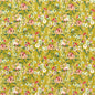 F1575/05-CAC WILD MEADOW OCHRE VELVET CLARKE AND CLARKE Fabrics Drapery Upholstery