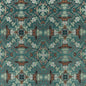 F1581/04-CAC EMERALD FOREST TEAL JACQUARD CLARKE AND CLARKE DRAPERY