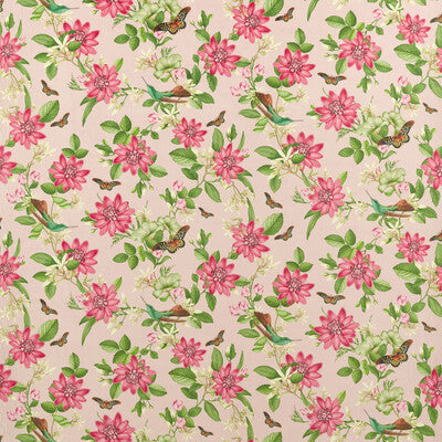 F1588/01-CAC PINK LOTUS BLUSH VELVET CLARKE AND CLARKE Fabrics Drapery Upholstery