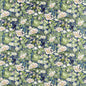F1591/02-CAC WATERLILY MIDNIGHT VELVET CLARKE AND CLARKE Fabrics Drapery Upholstery