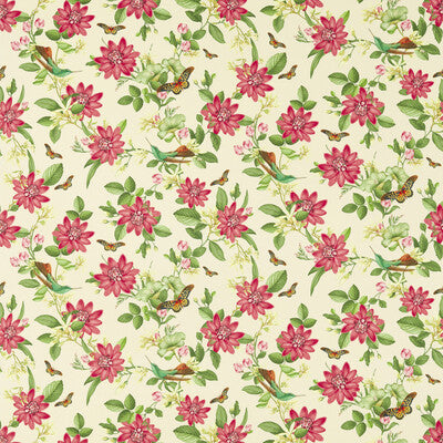 F1602/01-CAC PINK LOTUS IVORY CLARKE AND CLARKE Fabrics Drapery Upholstery