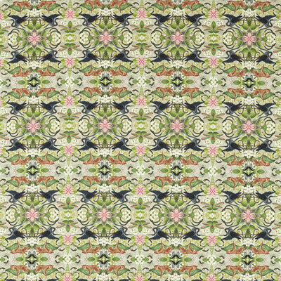 F1607/01-CAC WONDERLUST TEA STORY DOVE CLARKE AND CLARKE Fabrics Drapery Upholstery