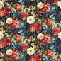F1610/04-CAC TAHITI MIDNIGHT VELVET CLARKE AND CLARKE Fabrics Drapery Upholstery