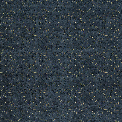 F1611/04-CAC SELVA MIDNIGHT/GOLD VELVET CLARKE AND CLARKE UPHOLSTERY