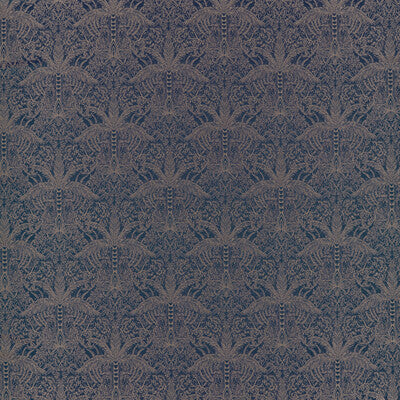 F1615/04-CAC LEOPARDO MIDNIGHT/COPPER JACQUARD CLARKE AND CLARKE UPHOLSTERY
