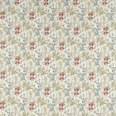 F1647/01-CAC ELMSDALE JACQUARD FOREST/LINEN CLARKE AND CLARKE DRAPERY