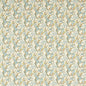 F1677/04-CAC GOLDEN LILY LINEN/TEAL CLARKE AND CLARKE Fabrics Drapery Upholstery