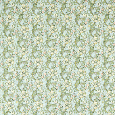 F1677/05-CAC GOLDEN LILY APPLE/BLUSH CLARKE AND CLARKE Fabrics Drapery Upholstery
