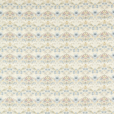 F1678/04-CAC STRAWBERRY THIEF LINEN CLARKE AND CLARKE Fabrics Drapery Upholstery