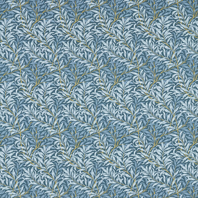 F1679/01-CAC WILLOW BOUGHS DENIM CLARKE AND CLARKE Fabrics Drapery Upholstery