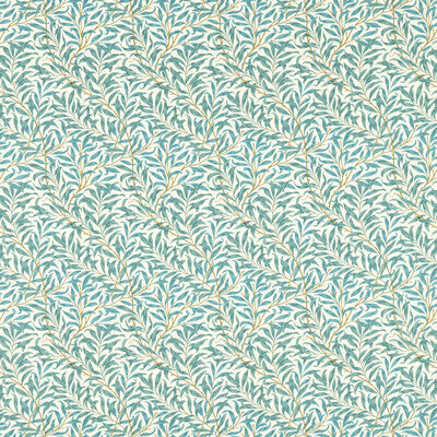 F1679/05-CAC WILLOW BOUGHS TEAL CLARKE AND CLARKE Fabrics Drapery Upholstery