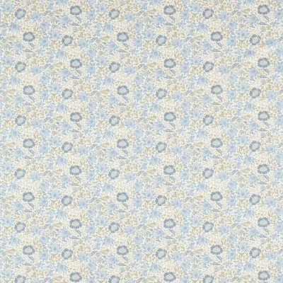 F1680/03-CAC MALLOW DENIM/IVORY CLARKE AND CLARKE Fabrics Drapery Upholstery