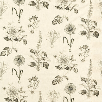 F1738/02-CAC ROSERAIE CHARCOAL CLARKE AND CLARKE Fabrics Drapery Upholstery