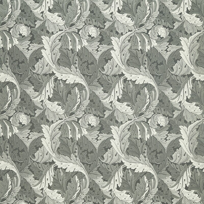 F1740/05-CAC ACANTHUS JACQUARD SLATE CLARKE AND CLARKE UPHOLSTERY