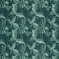 F1740/06-CAC ACANTHUS JACQUARD TEAL CLARKE AND CLARKE UPHOLSTERY