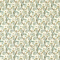 F1742/03-CAC GOLDEN LILY EMBROIDERY LINEN/TEAL CLARKE AND CLARKE DRAPERY