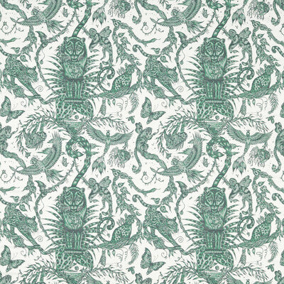 F1750/02-CAC BOSQUE DREAMS JACQUARD SEAFOAM CLARKE AND CLARKE DRAPERY