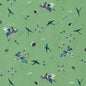F1751/01-CAC DRACO COSMOS GREEN EMBROIDERY CLARKE AND CLARKE UPHOLSTERY